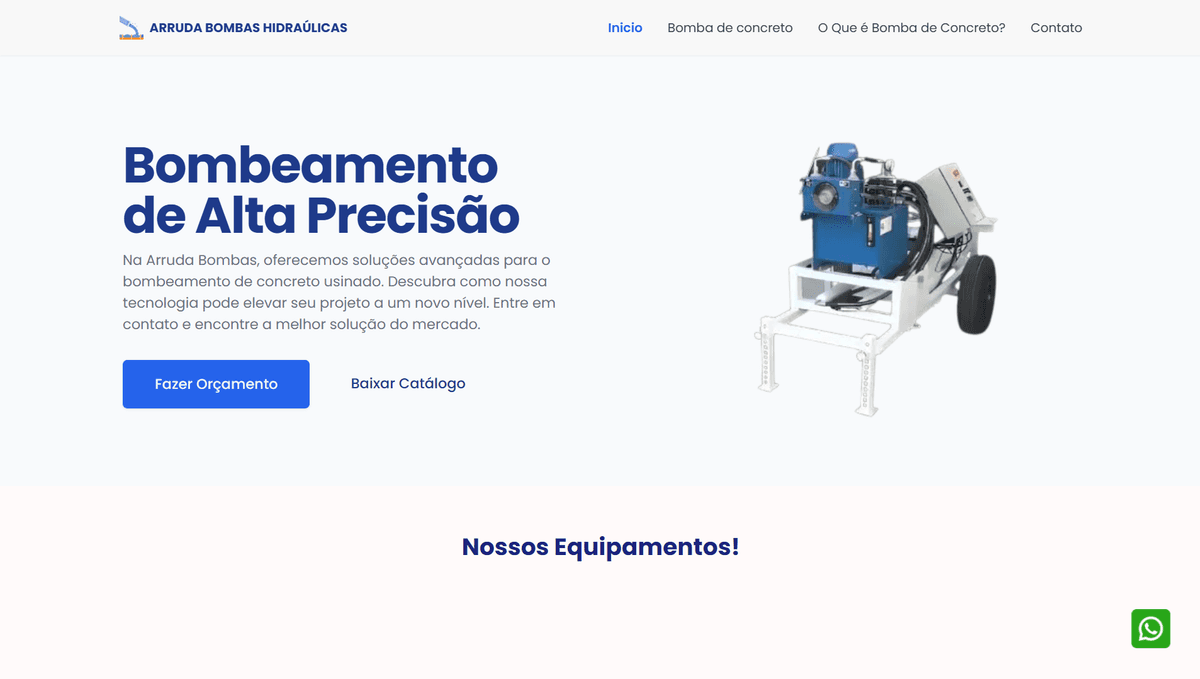 Foto E-commerce arruda Bombas hidraúlicas